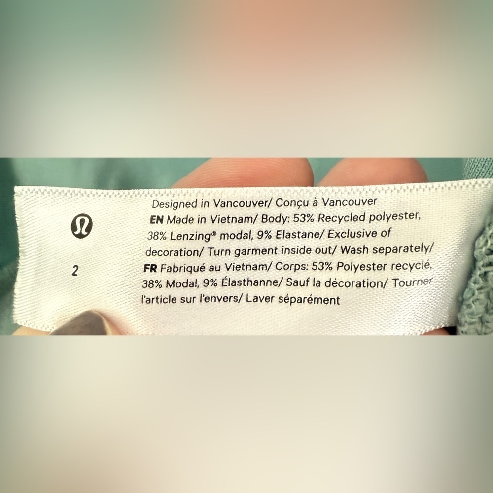 Lululemon Softstreme Dropped Sleeve Wrap - Silver Blue - Picture 8 of 9